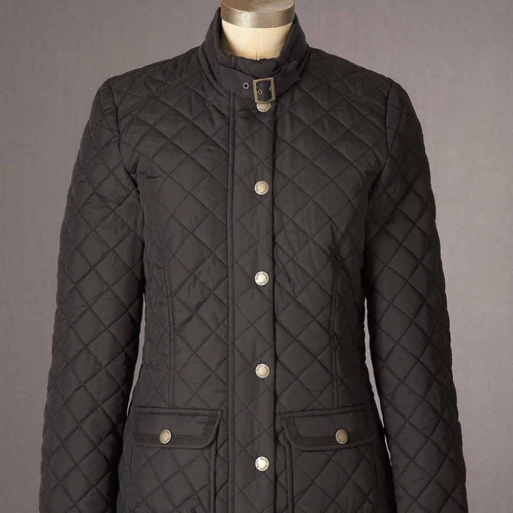 Black quilted jacket, New, US 2
